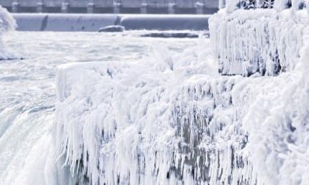 Las cataratas del Niágara se congelaron